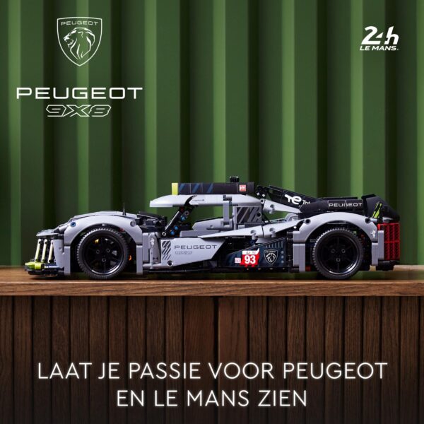 LEGO PEUGEOT 9X8 24H Le Mans Hybrid Hypercar 42156 | Technic-serie