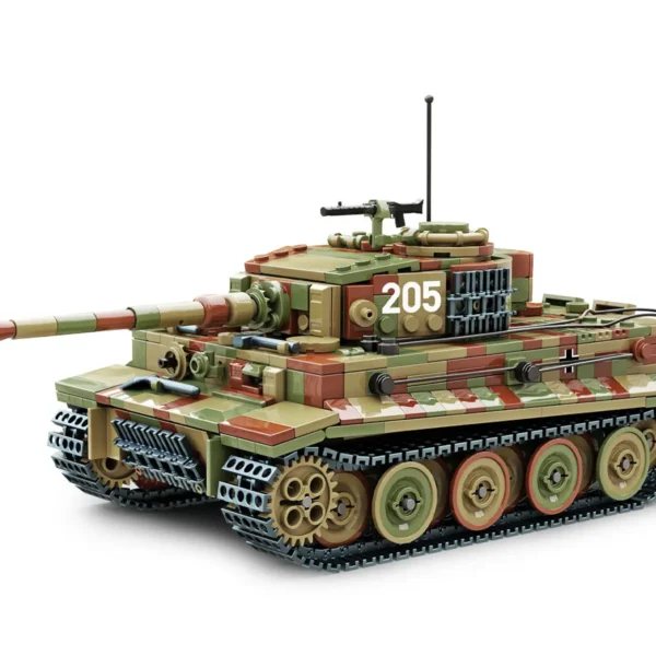 Build Army 1/33 Pz.Kpfw.VI Ausf.E Tiger 1 Late productie WO2 Duitse zware tank Tiger camo BA0181C