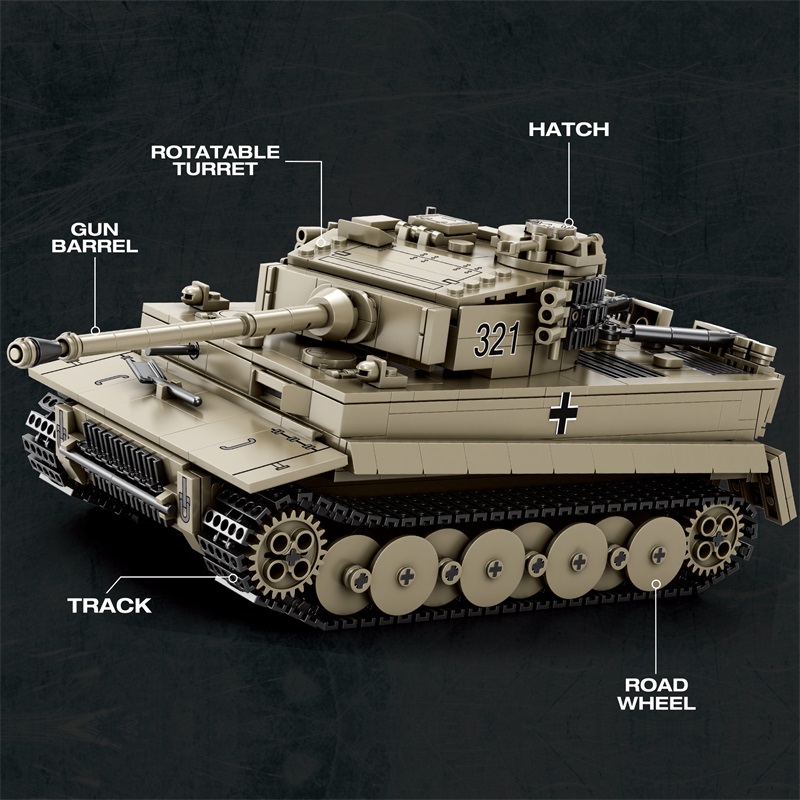 Reobrix Tiger I Tank 77031 | Groot assortiment!