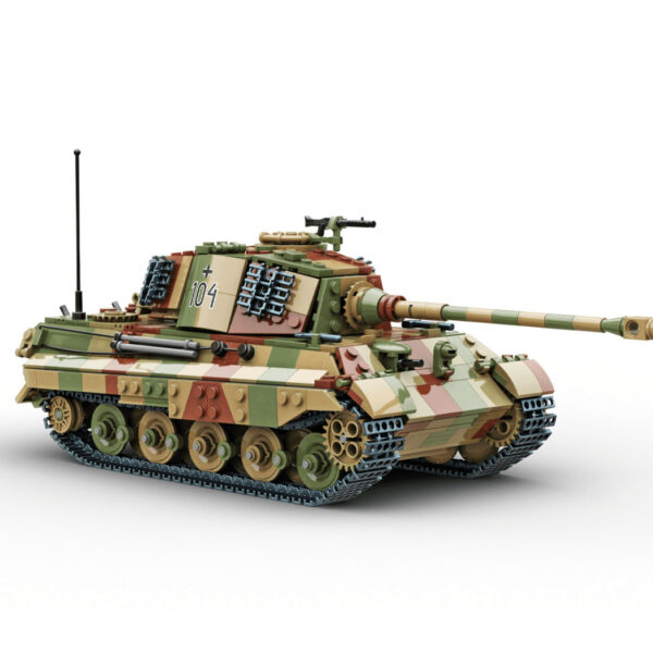 Build Army 1/33 Pz.Kpfw.VI Ausf.B King Tiger WO II Duitse zware tank camouflage BA0182C