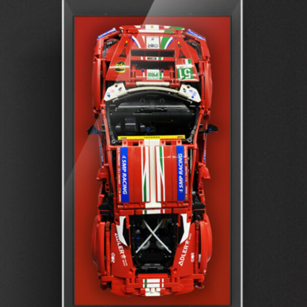 Lego Technic Ferrari 488 GTE "AF Corse #51" 42125 Display Wall Mount Board