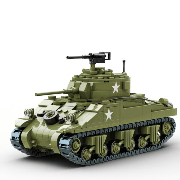 Build Army 1/33 M4 Sherman WO II Amerikaanse middelzware tank BA1001