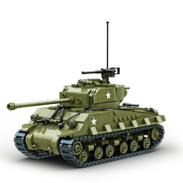 Build Army 1/33 Sherman M4A3E8 Easy Eight WO II Amerikaanse middelzware tank Easy 8 BA1002