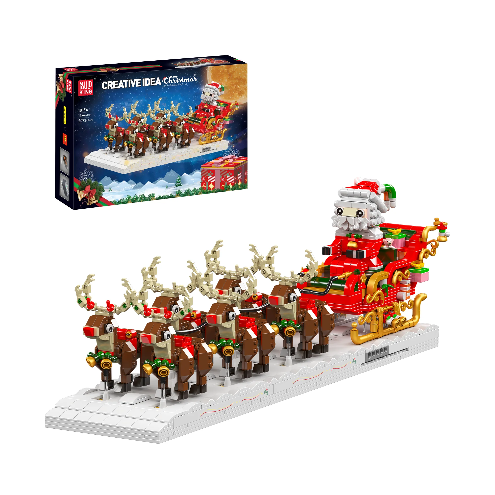 mouldking10154_1 Slee van de Kerstman LEGO