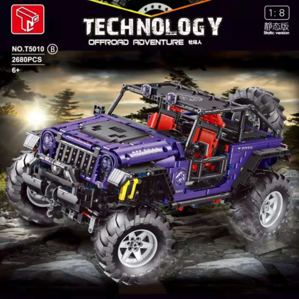 TAIGAOLE 1:8  JEEP Wrangler Trailcat (paars)