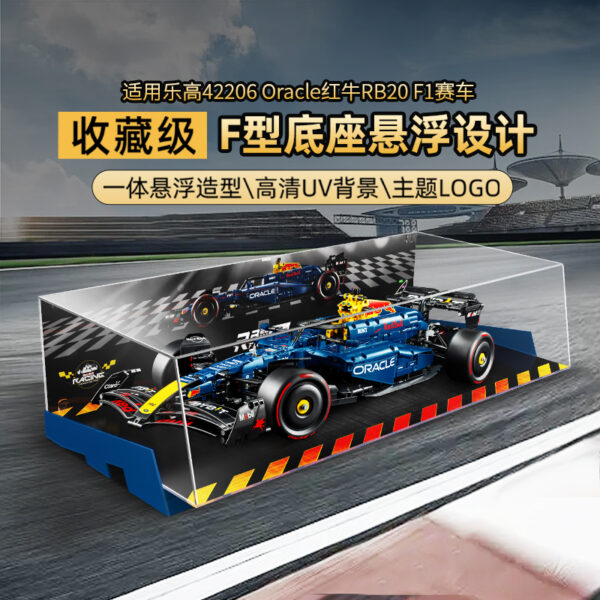 Vitrinekast voor LEGO Technic Oracle Red Bull Racing RB20 F1-auto (42206)