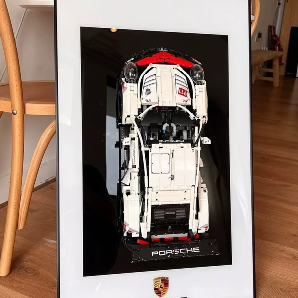 LEGO 42096 Technic Porsche 911 RSR, Volwassen verzamelobjecten geschenken voor Lego auto muurbevestiging (alleen display wandbord)