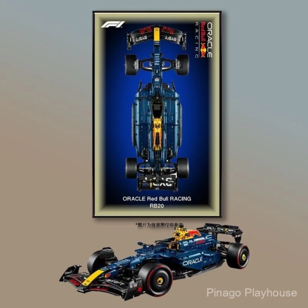 LEGO 42206 Red Bull RB20 wanddisplay