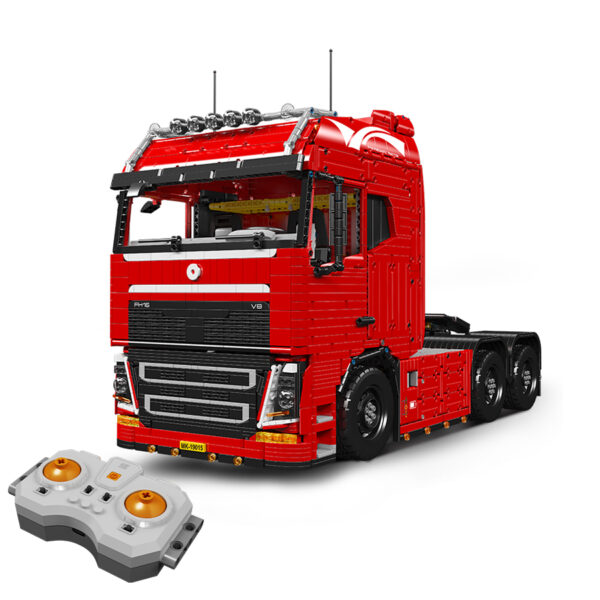 MOULD KING 19015 FH16 op afstand bestuurbare pneumatische trekker vrachtwagen bouwset | 4.608 stuks