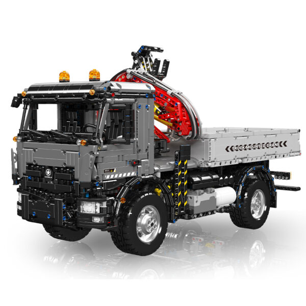 MOULD KING 19016 RC Truck Mounted Crane Transportvoertuig met 3767 Stuks
