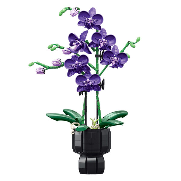 JIESTAR - Orchidee en viooltje bedeltje | Set JJ9235