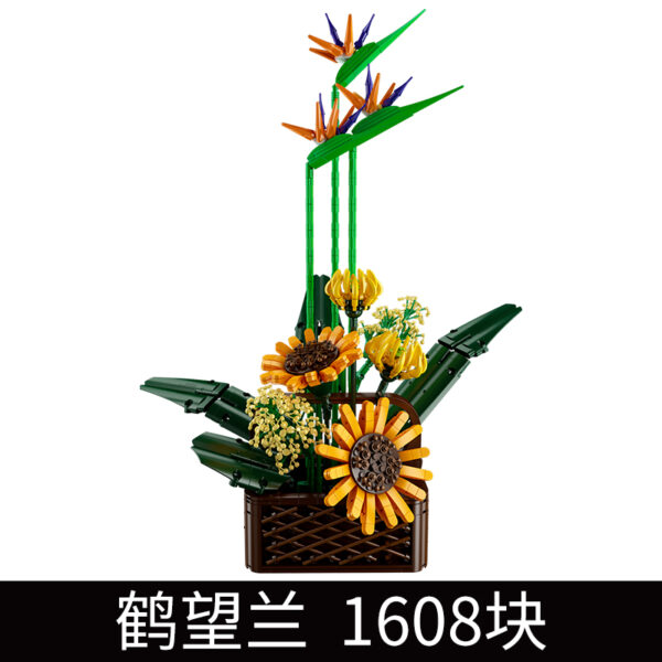 Mould King 10024 Paradijsvogel Bloemen Boeket Bouwset | 1.608 PL
