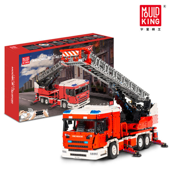 MOULD KING 17022S Brandweerwagen Bouwset met afstandsbediening | 4.886 Stuks