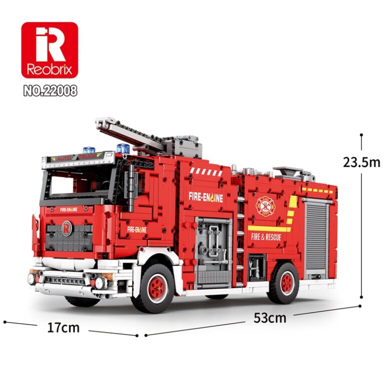 Reobrix Fire Ladder Truck (Remote Control Version) R22008