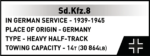 Cobi Sd.Kfz.8 Towing 8.8 cm Flak 36 3143
