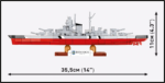 Cobi Battleship Bismarck 4854