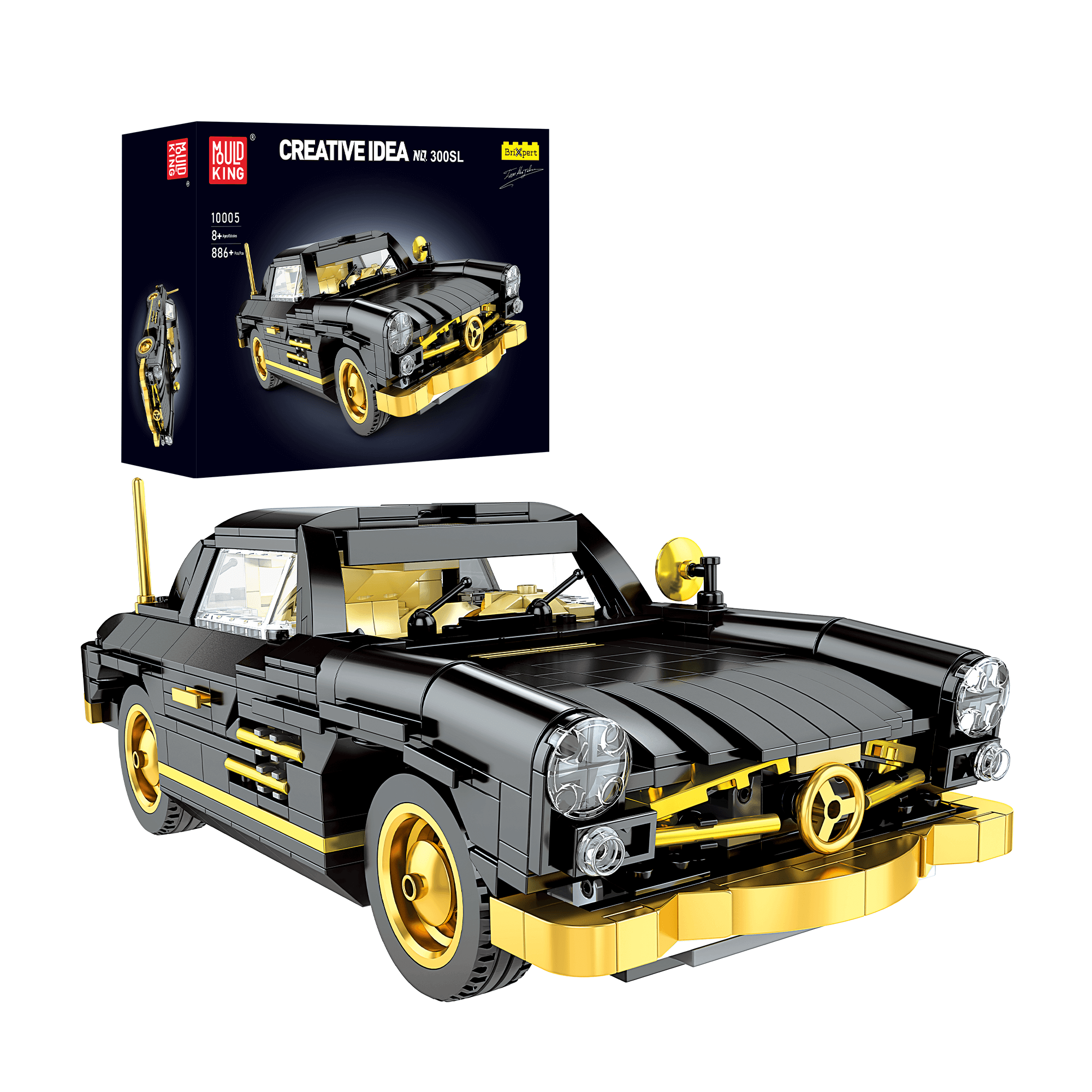source-0-66.png MouldKing 300SL Classic Gullwing Model Building Set 10005