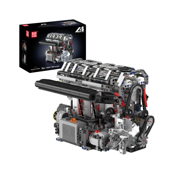 MouldKing 10087 Motorised L4 Gasoline Engine Building Set 10087S