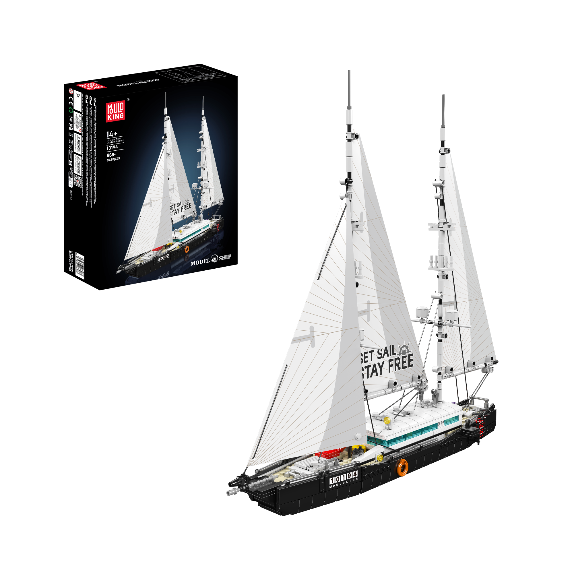 source-0-81.png MouldKing 10194 Modern Two-Mast Sailing Yacht Building Set 10194S