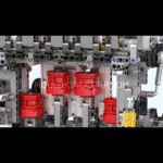 MouldKing 10087 Motorised L4 Gasoline Engine Building Set 10087S