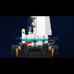 MouldKing 10194 Modern Two-Mast Sailing Yacht Building Set 10194S